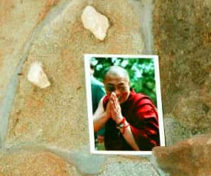 Dalai Lama in Samadhi Cave