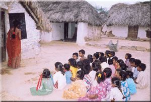 An S.P.P.D. village classrom